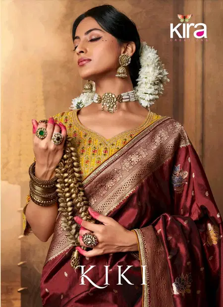 Kiki Silk By Kira Weaving Designer Saree Wholesale Clothing Suppliers India